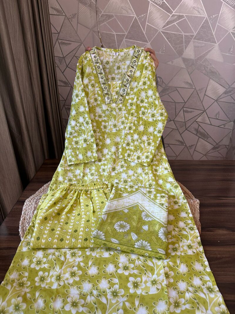 Printed Cotton Suit